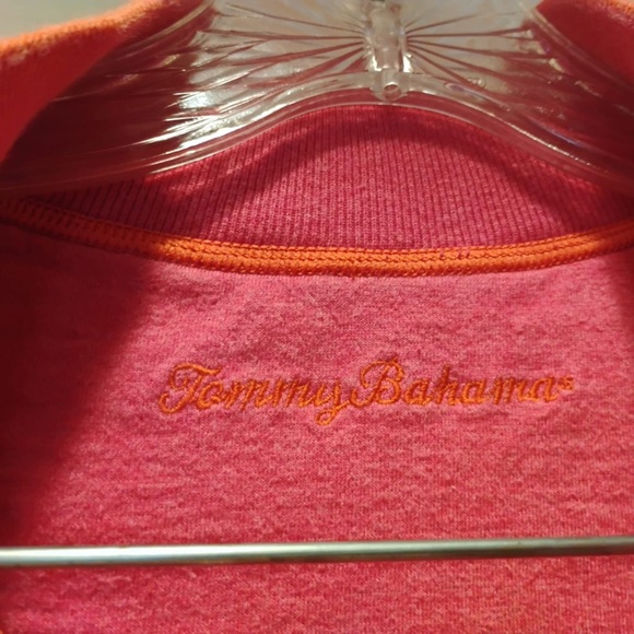 Tommy Bahama 1/2 Zip Coral Pullover Sweatshirt Size S - Picture 3 of 5
